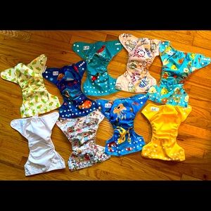 Lot of 9 cloth diaper pockets. Alva, Anmababy, LBB
